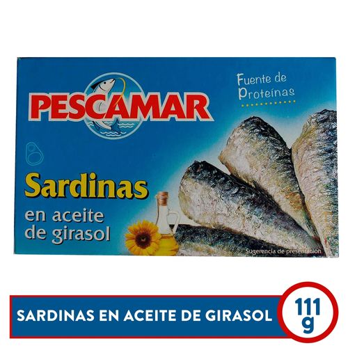 Sardina Pescamar Aceite Girasol -111 g