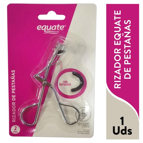 Rizador De Pestanas Marca Equate Con Repuesto - 1 Unidad