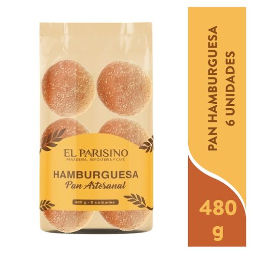 Pan Hamburguesa - 480 g