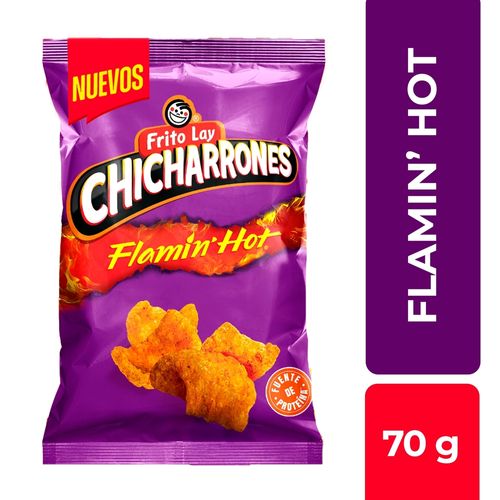 Snack Frito Lay Chicharrones Cerdo Flamin Hot - 70 g