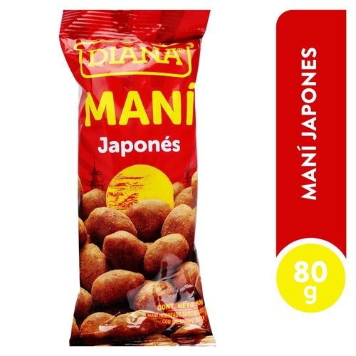 Maní Diana Japonés Horneados Con Sal - 80 g