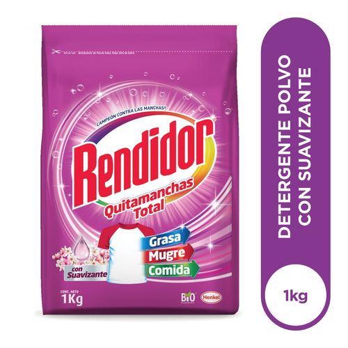 Detergente Polvo Rendidor Con Suavizante - 1kg