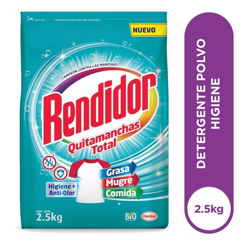 Detergente Polvo Rendidor Higiene - 2.5 kg