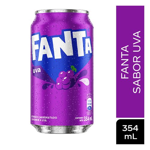 Fanta Uva en Presentación de Lata - 354 ml