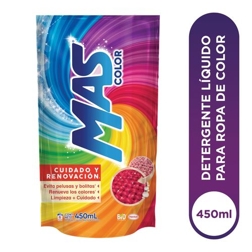 Detergente Líquido MAS Color - 450 ml