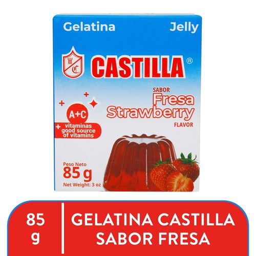 Gelatina Castilla De Fresa Cajita - 85 g