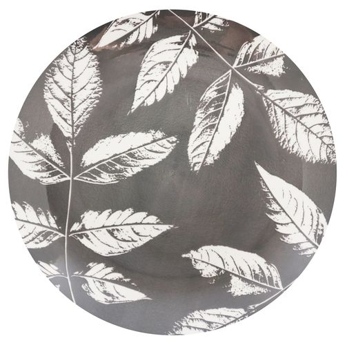 Plato Mainstays plano de porcelana 9.5 gris