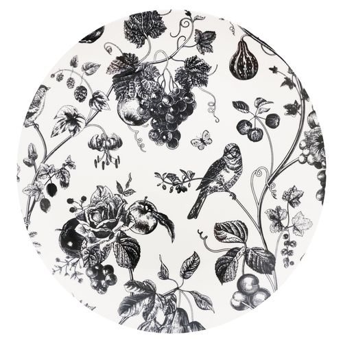 Plato Mainstays plano de porcelana 9.5" negro