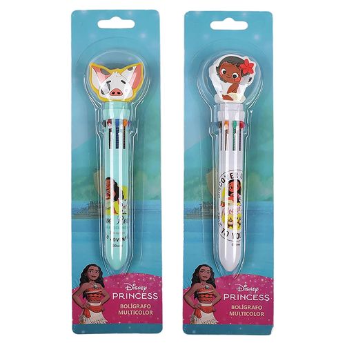 Lapiceros y Correctores Moana 2 Moanna Boligrafo 3d Retractil 10 Colores