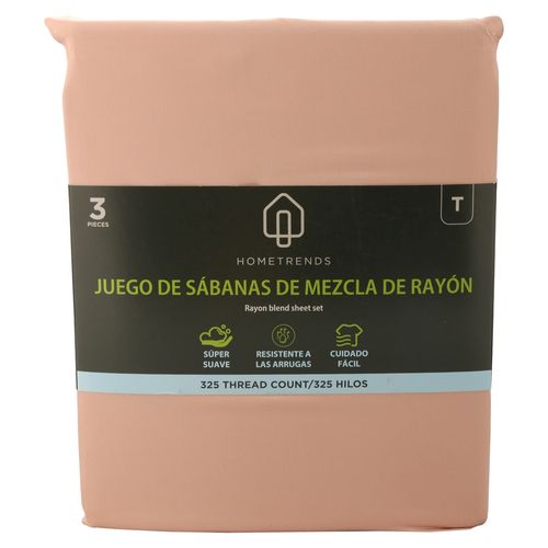 Ht Set De Sabanas Twin Color Coral