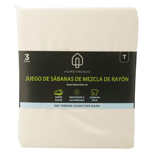 Ht Set De Sabanas Twin Marfil