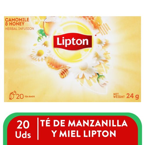 Infusion Lipton Manzanilla Miel 24 Gr