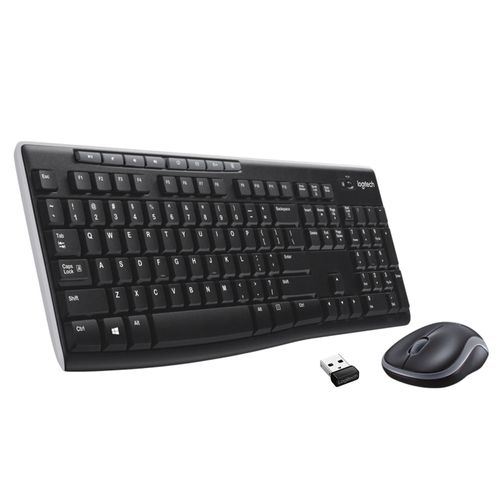 Combo teclado y mouse inalámbricos MK270 Negro