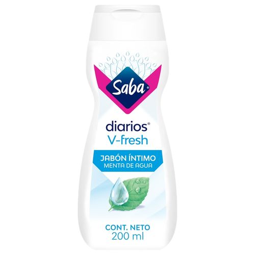 Jabón Íntimo Saba V-Fresh Menta De Agua - 200ml