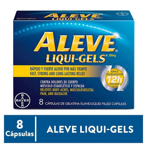Aleve Liqui Gels 200 Mg Caja X 8 Cápsulas