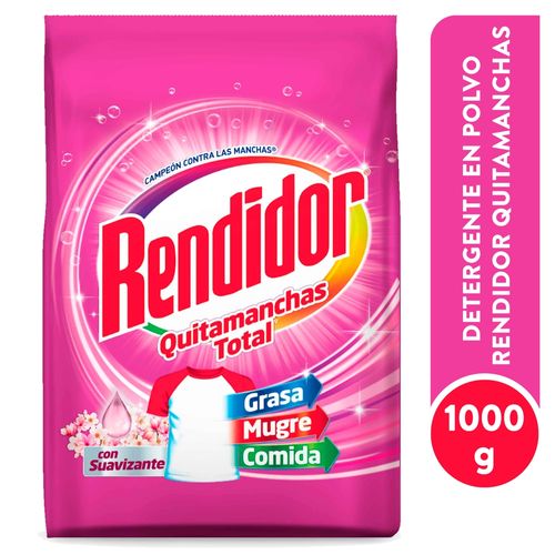 Detergente Polvo Rendidor Con Suavizante - 1kg