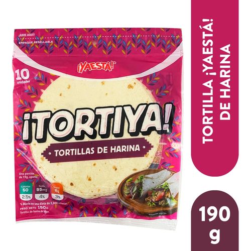 Tortilla YaEstá de Harina 10 unidades - 190 g