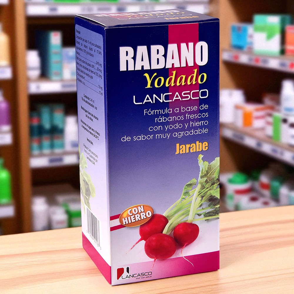 Comprar Jarabe Natural Rabano Yodado Lancasco - 240ml | Walmart ...