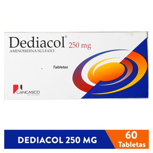 S Dediacol Lancasco 250 Mg 60 Tabletas - Precio Indicado por Unidad -