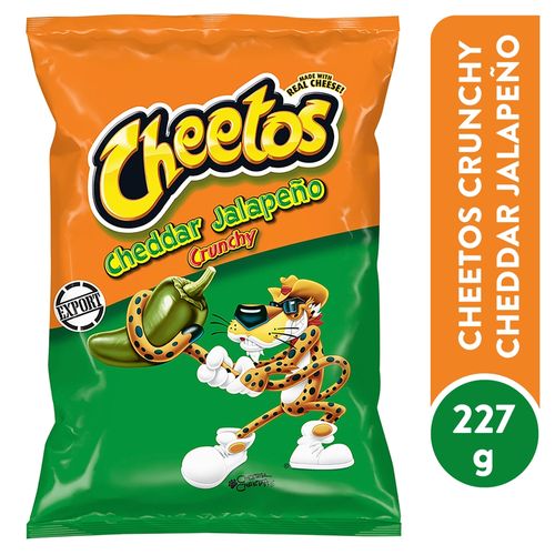 Snaks crijientes Cheetos queso chedar jalapeño - 226.7 g