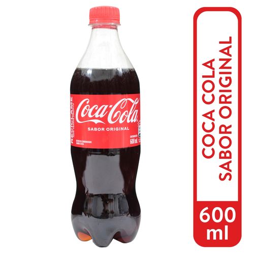 Gaseosa Coca Cola regular - 600 ml