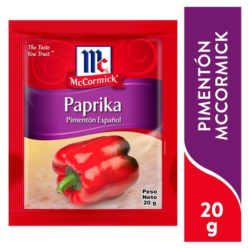 Paprika pimentón español McCormick Refill pack - 20 g