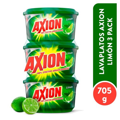 Lavaplatos en pasta Axion limón 3 pack - 705 g