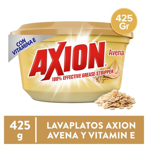 Lavaplatos Axion En Crema Avena Y Con Vitamina E - 425 g