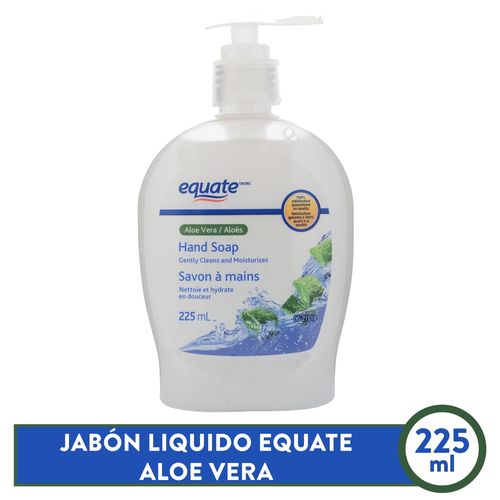 Jabón Líquido Manos Marca Equate Aloe Vera -222Ml