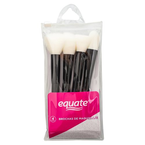 Brochas Para Maquillaje Gruesas Marca Equate - 4Pack