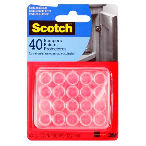 Tope Goma Scotch Protector Para Puertas - 40Uds