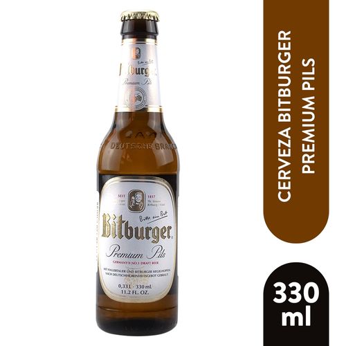 Cerveza Bitburger Premium Pils - 330 ml