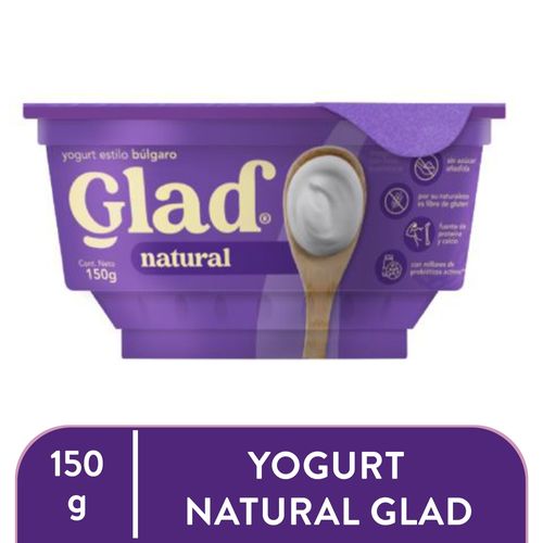 Yogurt Glad sabor natural - 150 g