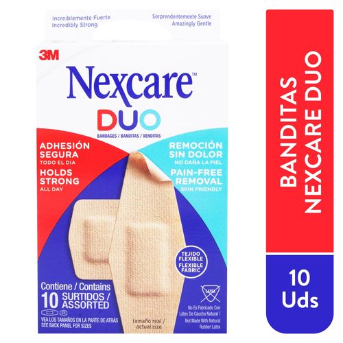 Curita Nexcare Duo - 10 Uds
