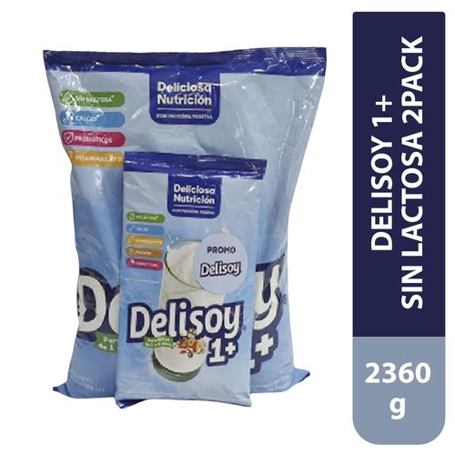 Delisoy 1 Mas Sin Lactosa 2pack 2360 Gr