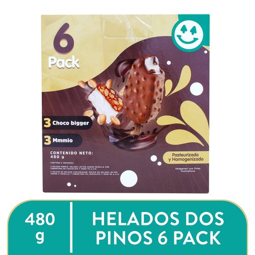6pack Helados Mmmio Y Chocobigger 480 Gr