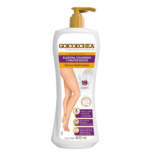 Crema Goicoechea Elastina Colágeno y Frutos rojos - 400 ml