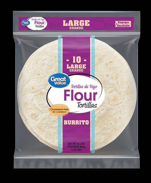 Tortilla de harina Great Value burrito - 460 g