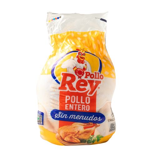 Pollo Entero, Pollo Rey, Sin Menudos de 3 Lbs Aproximadamente - Precio indicado por Libra