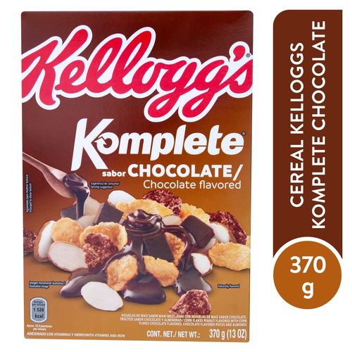Cereal Kelloggs Komplete Sabor Chocolate - 370 g