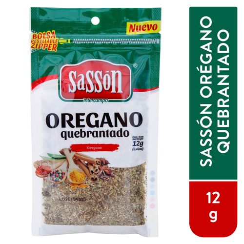 Oregano Quebrantado Sasson Zipploc 12gr