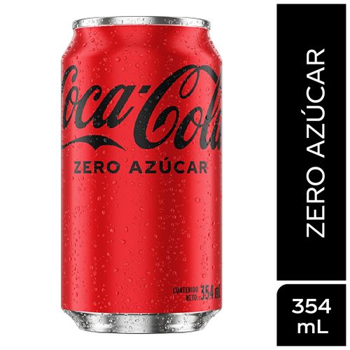 Gaseosa Coca Cola Sin azúcar Lata - 354 ml