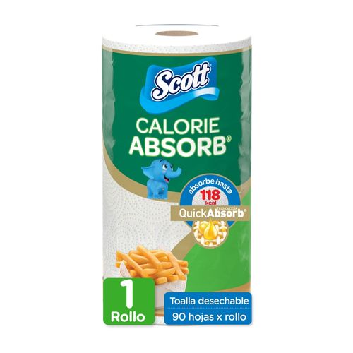 Toalla de Papel Scott Calorie Absorb - 1 Rollo 90 Hojas