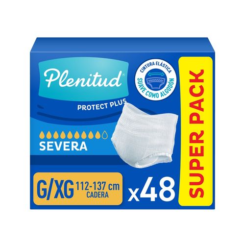 Pañal para adultos Plenitud protect plus talla M - 48 Uds