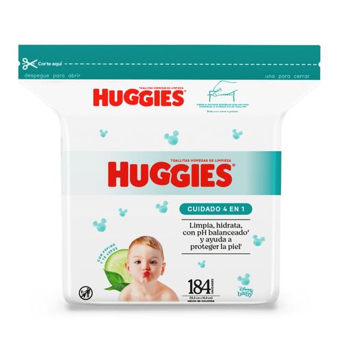 Toallas Húmedas Huggies One & Done - 184 Unidades