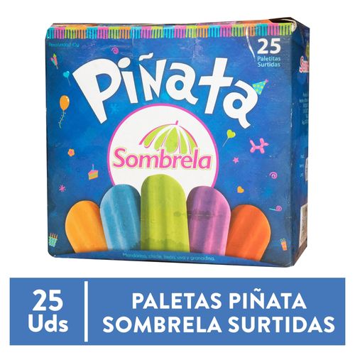 Helado Sombrela piñata 25 Pack - 1125 g