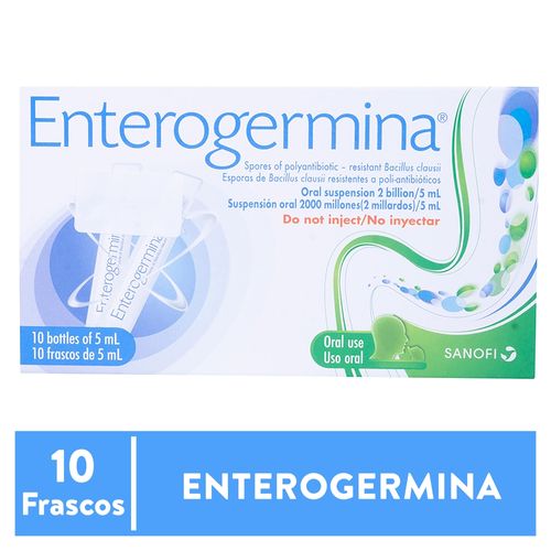 Enterogermina Vial Bb 5 Ml 10 Ampollas