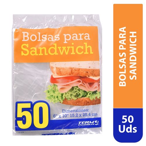 Bolsa Termoencogibles Para Sandwich Transparente - 50 unidades