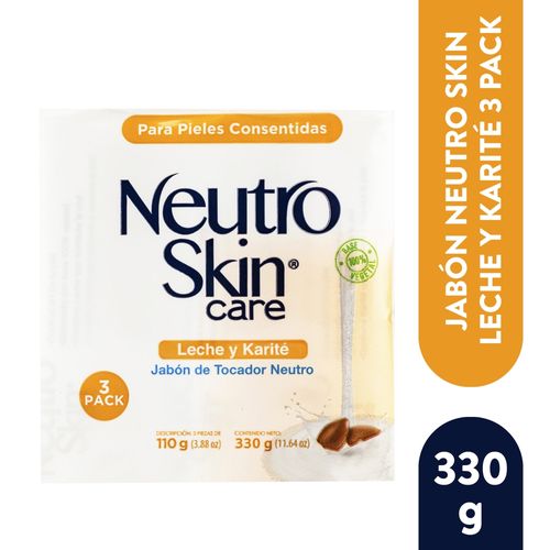 Jabón Neutroskin Leche y Karité - 110 g