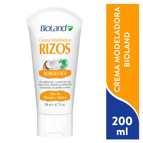 Crema Bioland Para Rizos Con Leche De Coco - 200ml
